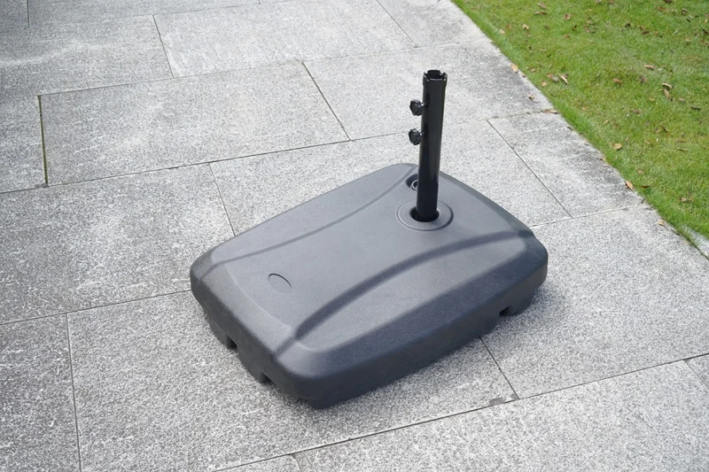 Garden Fillabled Umbrella Base Stand Round Plastic Patio Umbrella Cantilever Bases Umbrella Base