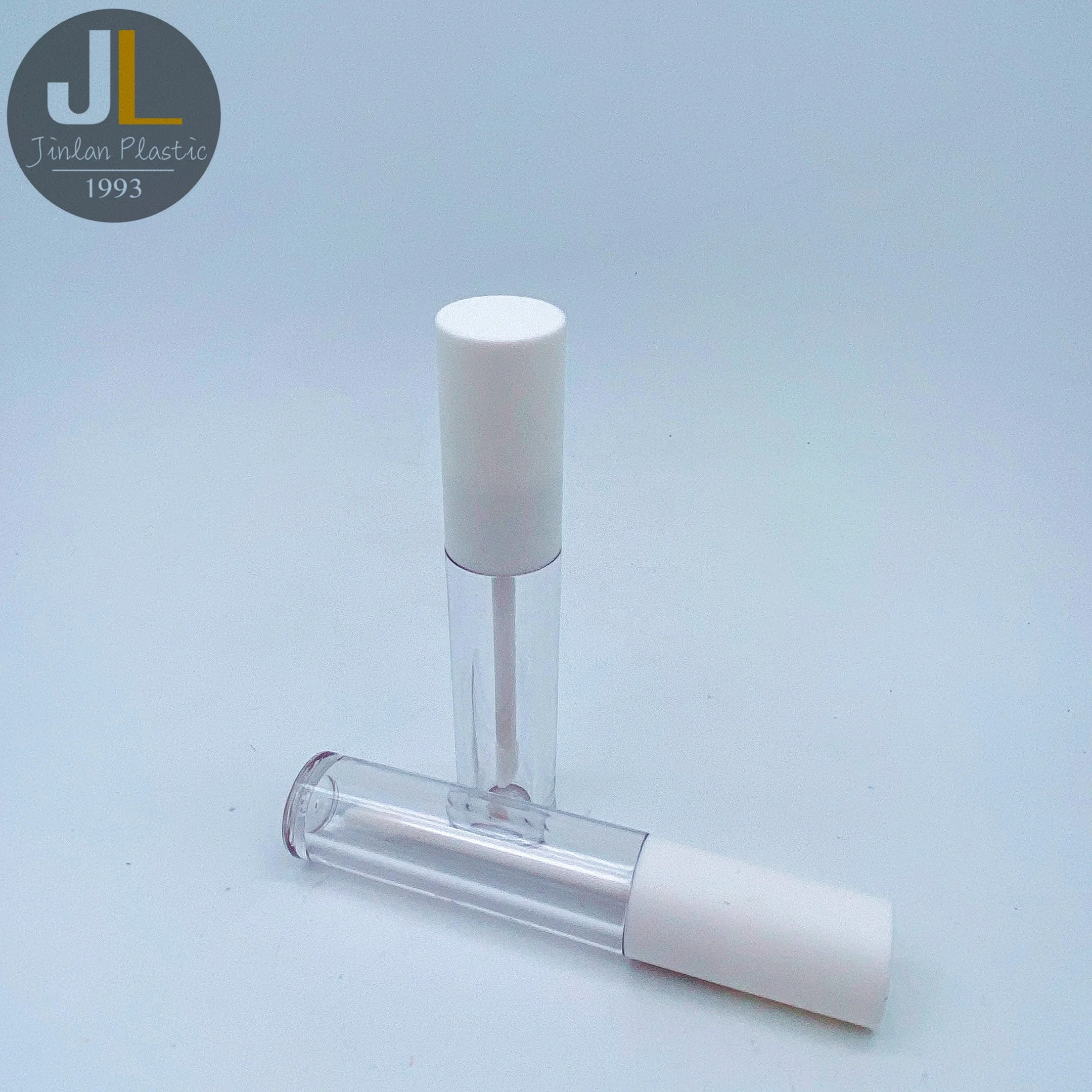 5 мл недорогая круглая белая тюбик для губ с двойными стенками