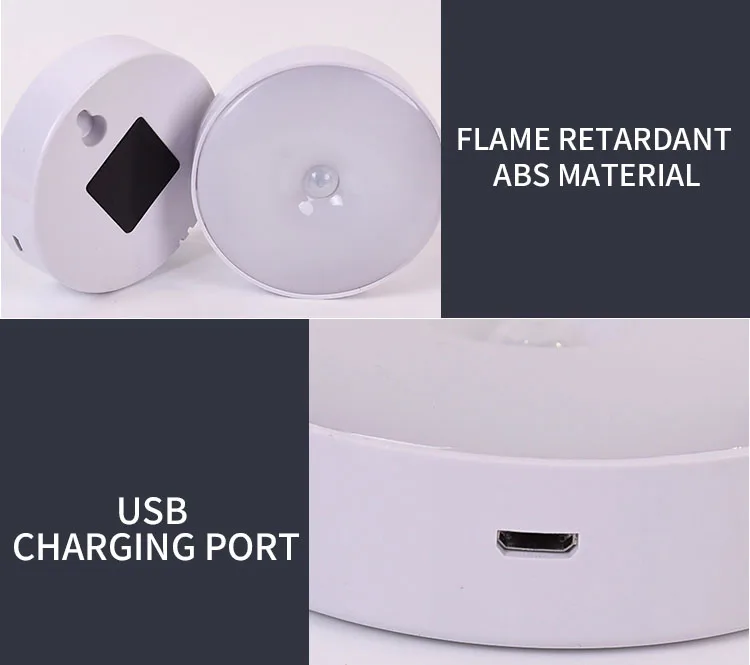 modern cordless wireless home stairs cabinet wardrobe toilet energy saving wall led human body pir motion sensor usb night light