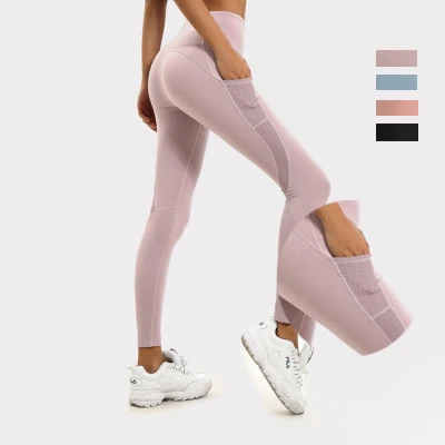 
 Лидер продаж, одежда для фитнеса и йоги, Женские Эластичные Обтягивающие быстросохнущие дышащие однотонные брюки для фитнеса с высокой талией  