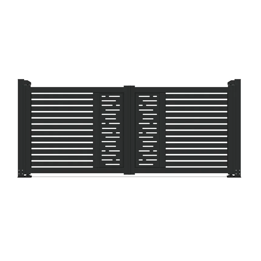 Ace Factory Customized Aluminum Horizontal Louver Auto Gate Sliding for Villa