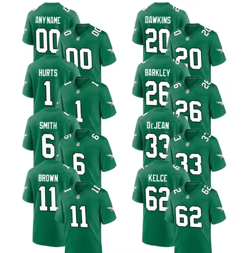 Прямая поставка 2024 Philadelphia Eagles Джерси вышитые американские футбольные рубашки на заказ орлы форма Молодежная домашняя одежда