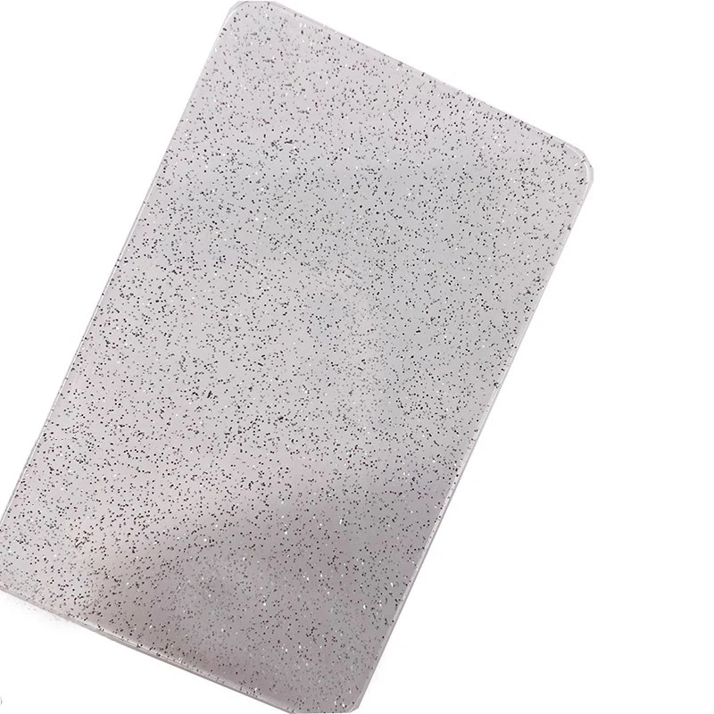 Glitter Acrylic Sheet, 3 mm chunky glittering Acrylic sheet panel board plate, custom translucent Acrylic Glittering Sheet