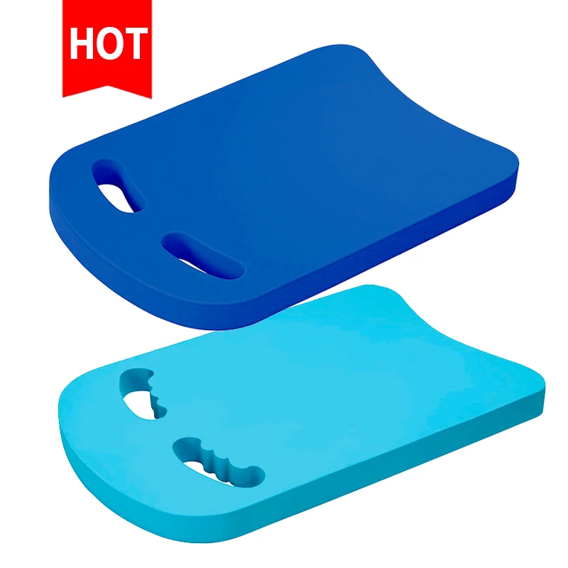 2025 Custom Color Size Shape High Quality Floats Adult EVA Foam Swimming Swim Plate Kickboards With Handrail Hole Bicolor