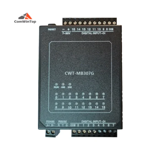 CWT-MB307G 16DI 16-Channel Digital Input RS232 RS485 Modbus Ethernet IO Module with Opt Coupler Isolation