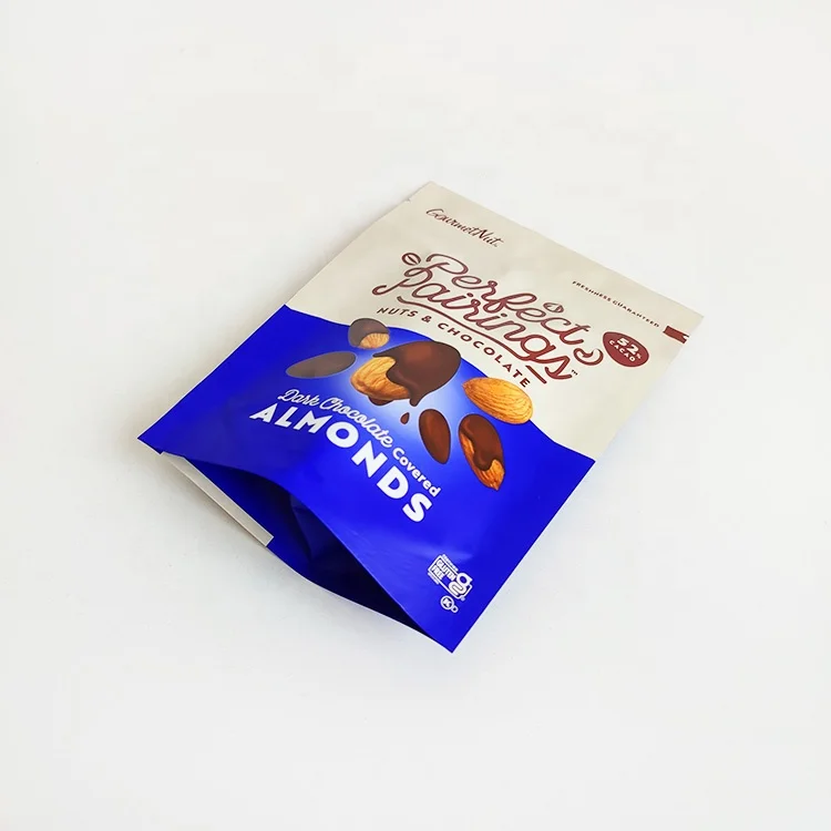 Custom Cashew Nuts Edibles Stand Up Pouch Heat Seal Plastic Food Package Nut Packaging Printed Mixed Nut Packaging