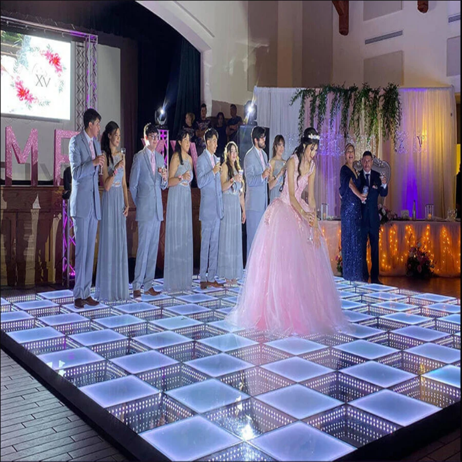 Infinity Portable Lighting Equipment Professional Projection Disco Led Stage Dance Floor Night Club Light For Party Events