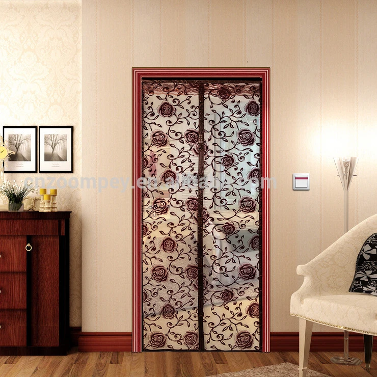 Printed magnetic door curtain magnetic mosquito net door curtain