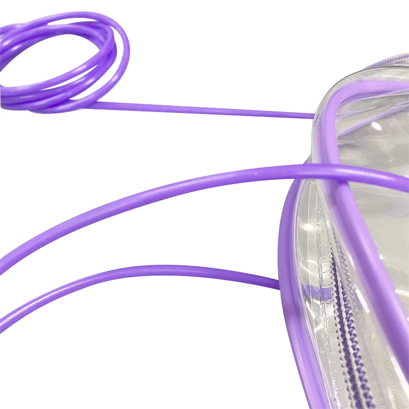 High quality waterproof multi-color custom tube transparent PVC hose tube pipe for wine packaging bags