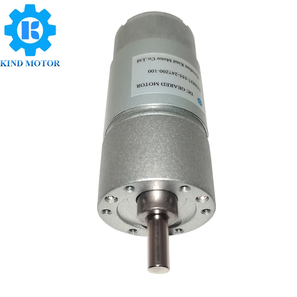 High torque low noise GM37-555 37mm 131:1 dc 6v-36v dc gear motor with encoder