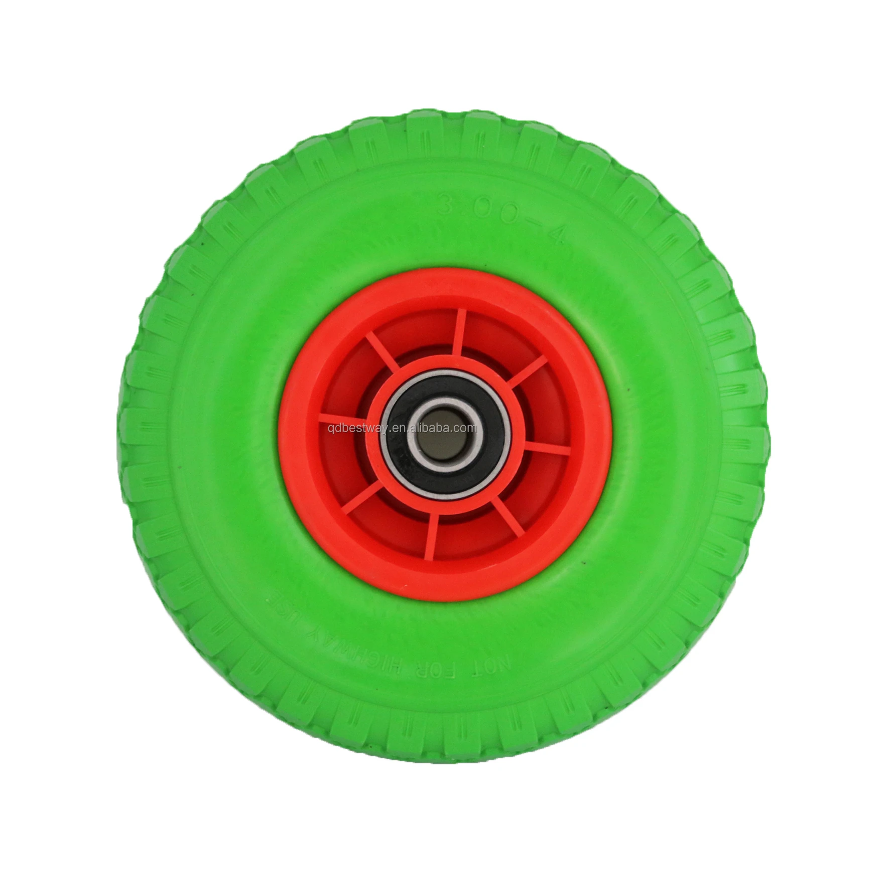 4.00-4 pneumatic wheel, solid pu foam tyre plastic wheel and puncture proof tyre