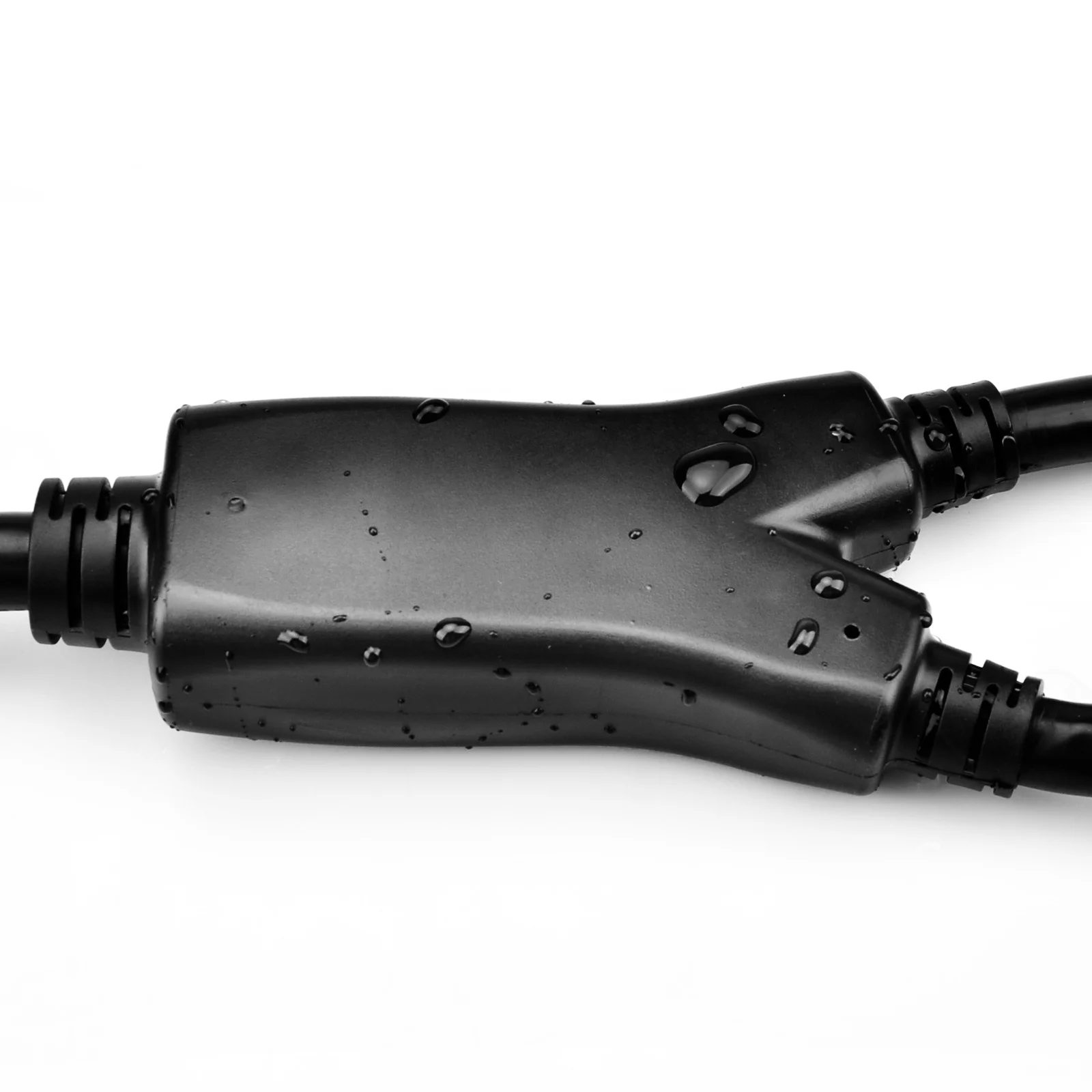 One NEMA 14-30P 30 Amp male to Two NEMA 14-30R 30 Amp female Y-Adapter Cord for RV Dryer Electrical Vehicle