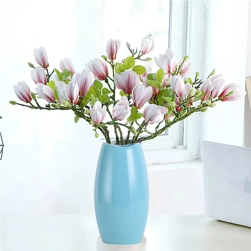 High Quality Real Touch Feelings Artificial Magnolia Home Wedding Decoration Orchid Silk Magnolia