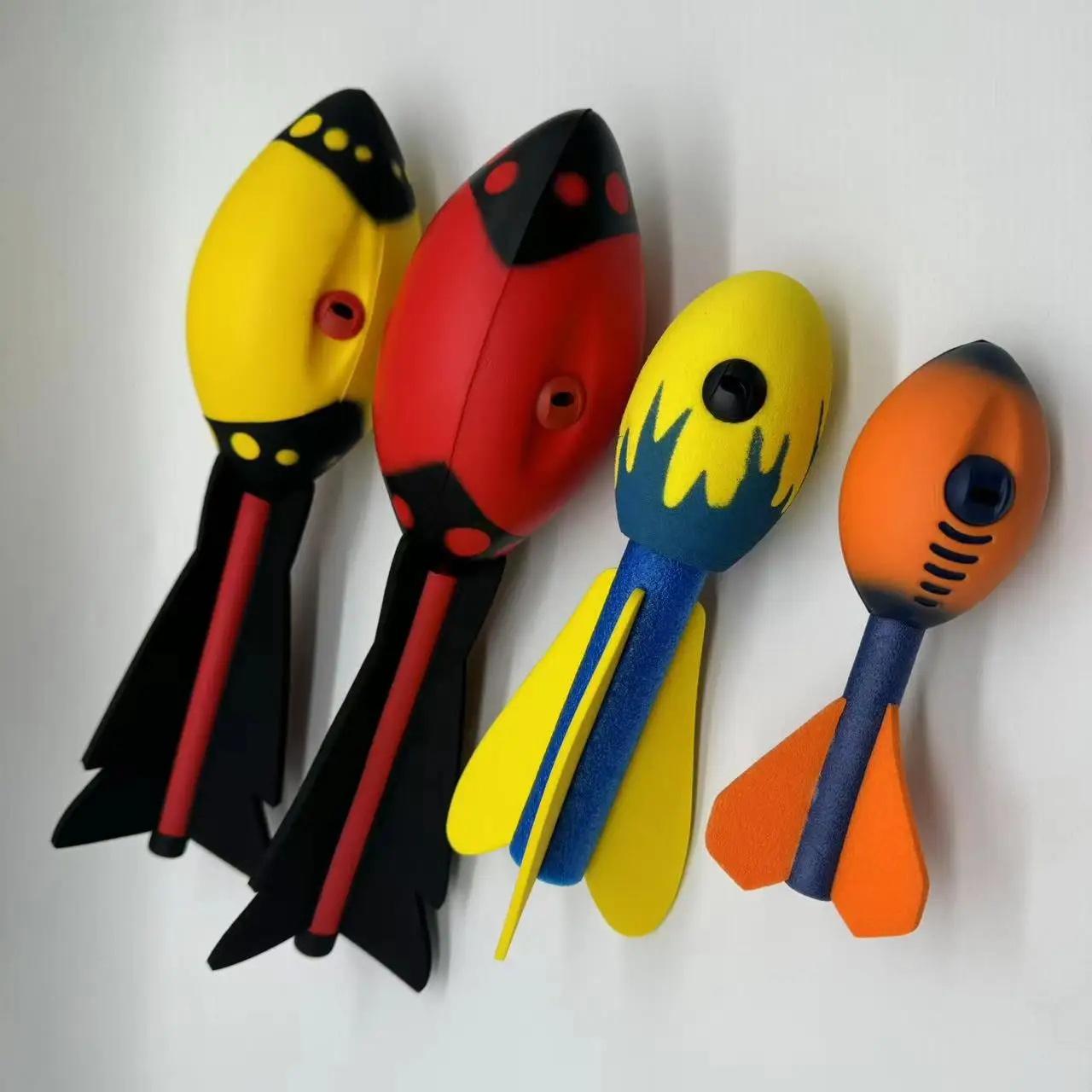 Soft Throwing Disc Flying Toy Flying Arrows Missile Launcher Whistling Toy Long Distance Park Beach Backyard PU Foam Rocket