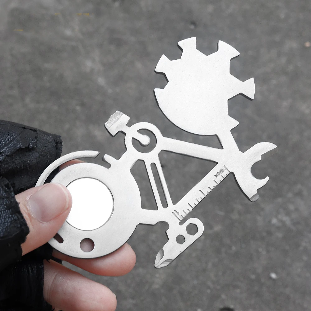 New Multi-purpose Bike EDC Tool Card Outdoor Camping Mini Pocket Tool Gift Customization