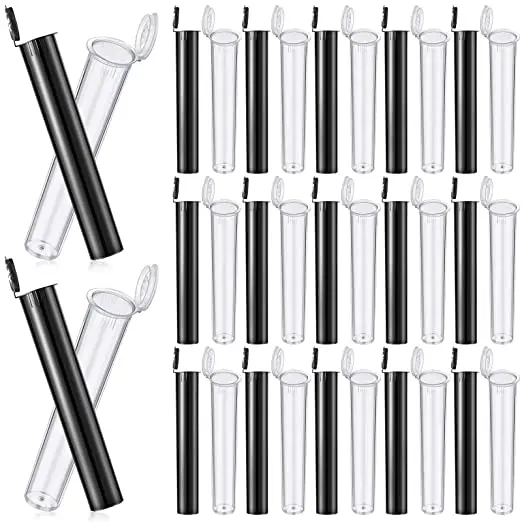 Eco-Friendly 116mm Pre-Rolled Smoke  Tubes Plastic Joint Container Tubes