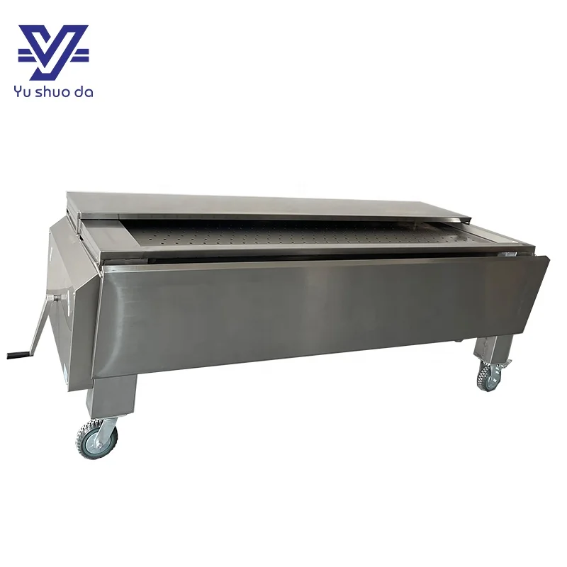 High quality stainless steel 304 hospital use equipment dissecting lifting table with folding cover