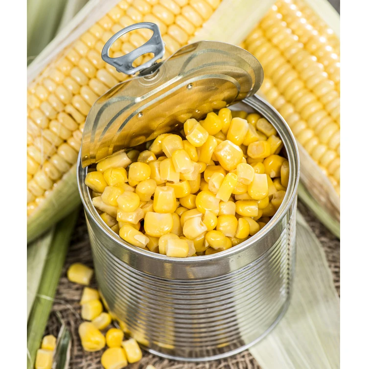 many types of packing non gmo product of corn in can