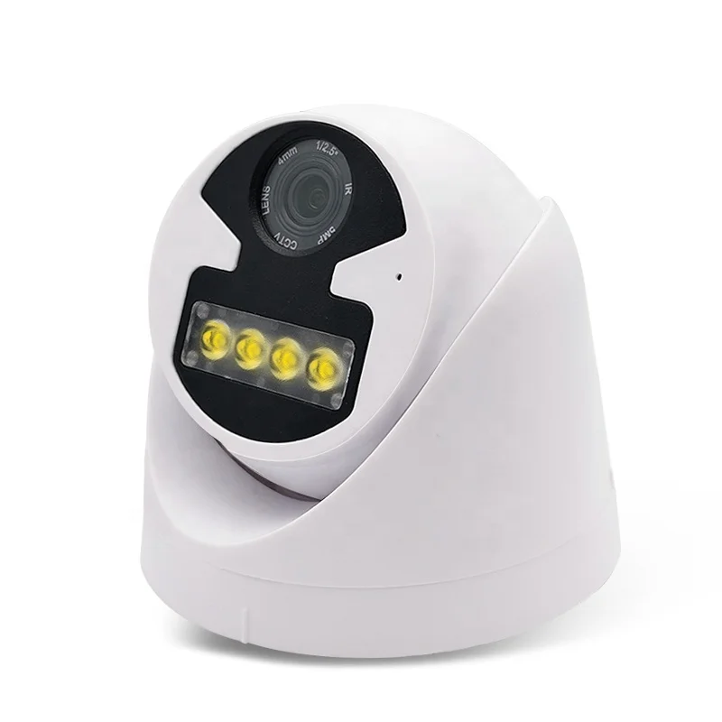 
H.265 XM dual light source full color 3MP surveillance intercom warm light machine infrared dome web camera with HK protocol 