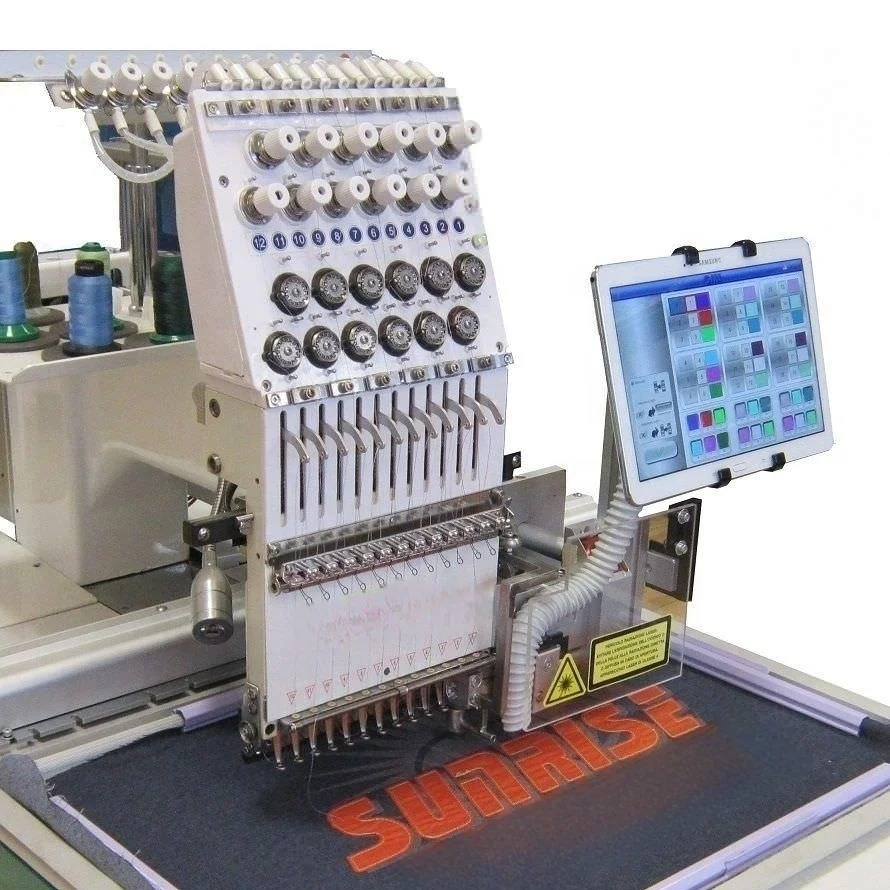 Industrial Multi needles Logo Automatic Hat 1/4/6 Head Computer Embroidery Machine Computerized Hat embroidery machine  for Sale