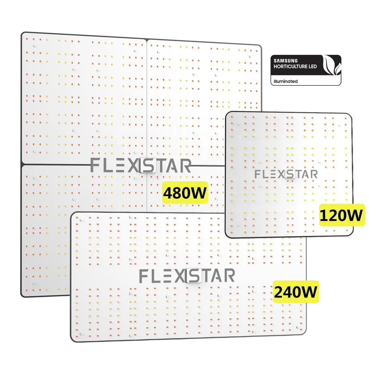Flexstar Available Stock 3-year Warranty Samsung Diodes 120W 240W 480W LED Grow Lights for House hould Cultivation