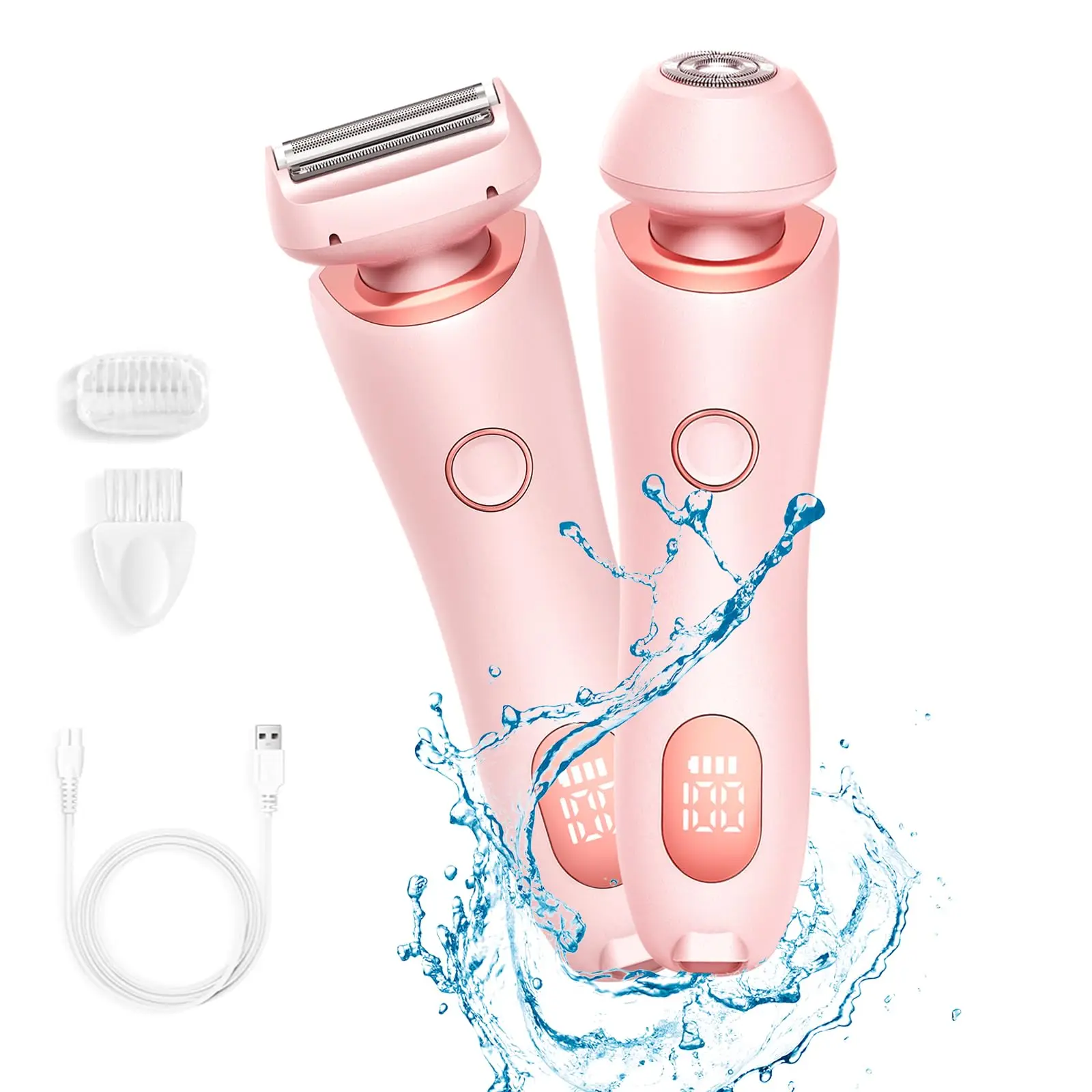 2 in 1 Multifunction Electric Hair Removal Machine Rechargeable Portable Women Hair Removal Epilator Lady Shaver