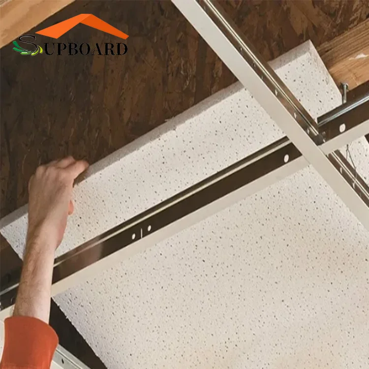 Modern Interior Building 600x600 Acoustic Mineral Fiber Board Ceiling Tiles