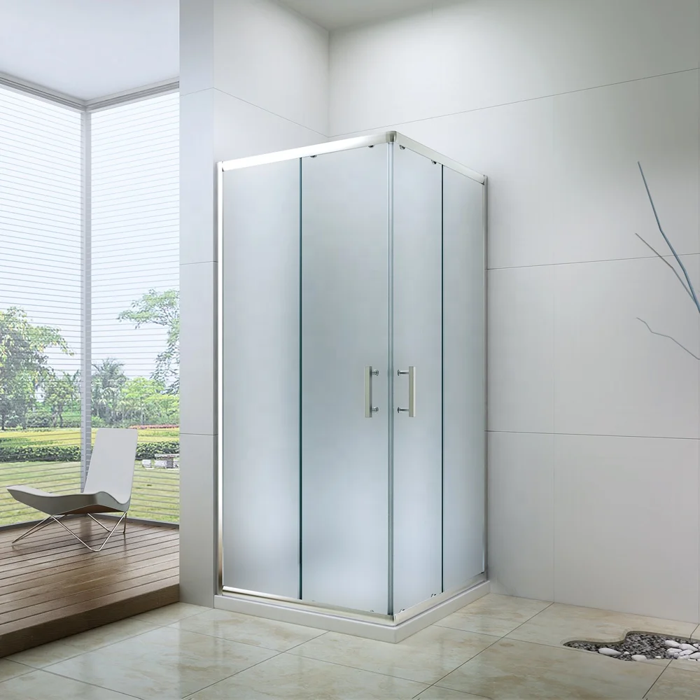 Popular Design Good Price 2 Door 6mm Sliding Square  Bathroom Shower Enclosure
