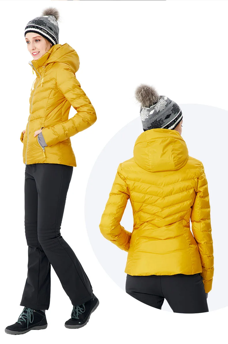 Custom Women Winter Eco-friendly Windproof Waterproof Snowboard Ski Suit Jacket with Hood Ski & Snow Wear for Women Custom Size