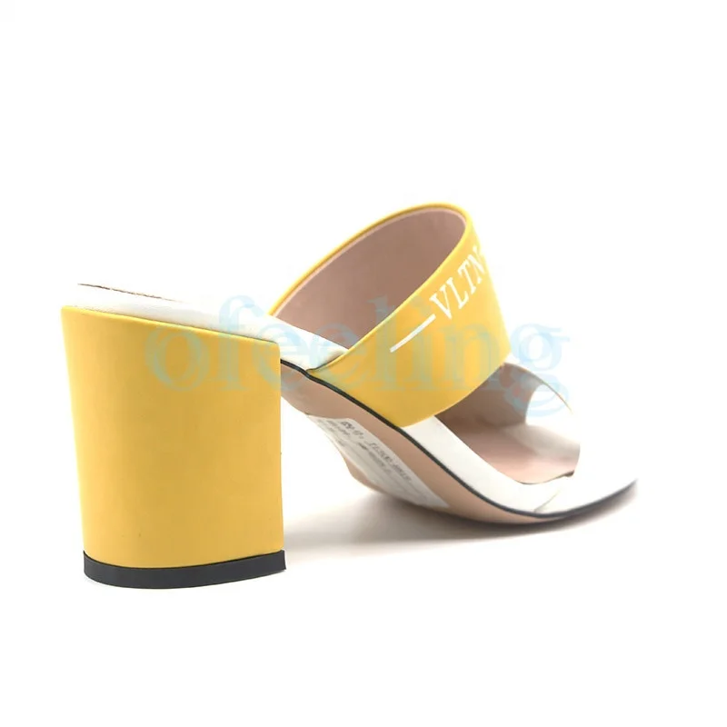 
Summer Women High Heel Shoes Open toe Mules Cut out Square Heels Sandals Slippers Casual Outdoor Pumps Loafers 