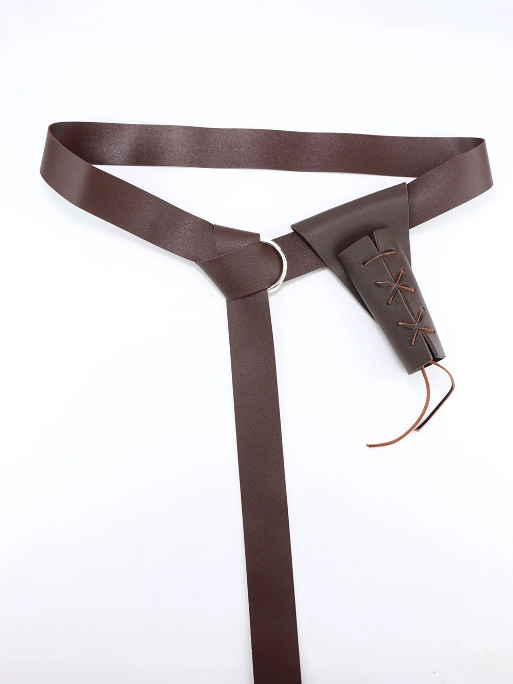 Wowei Medieval Viking Belt Leather Belt Bag Carnival Viking Knight Costume Renaissance Accessory Set COSPLAY Costume Props