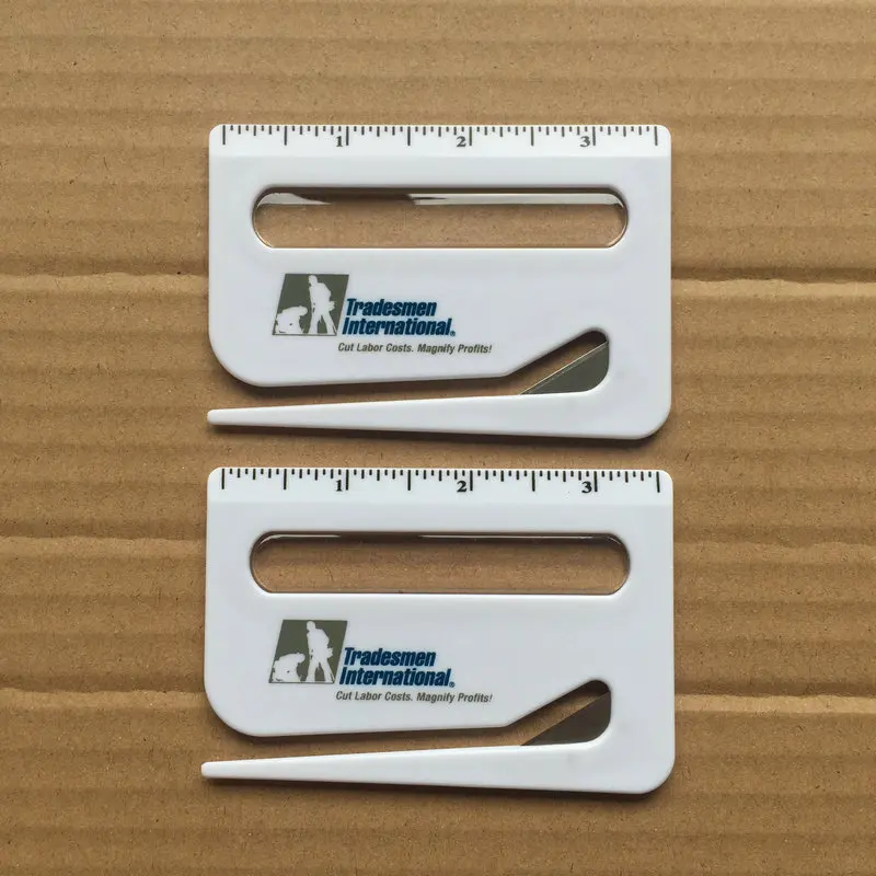Custom Multi-Function Plastic Letter Opener with Ruler and Magnifier Promotional Custom Logo