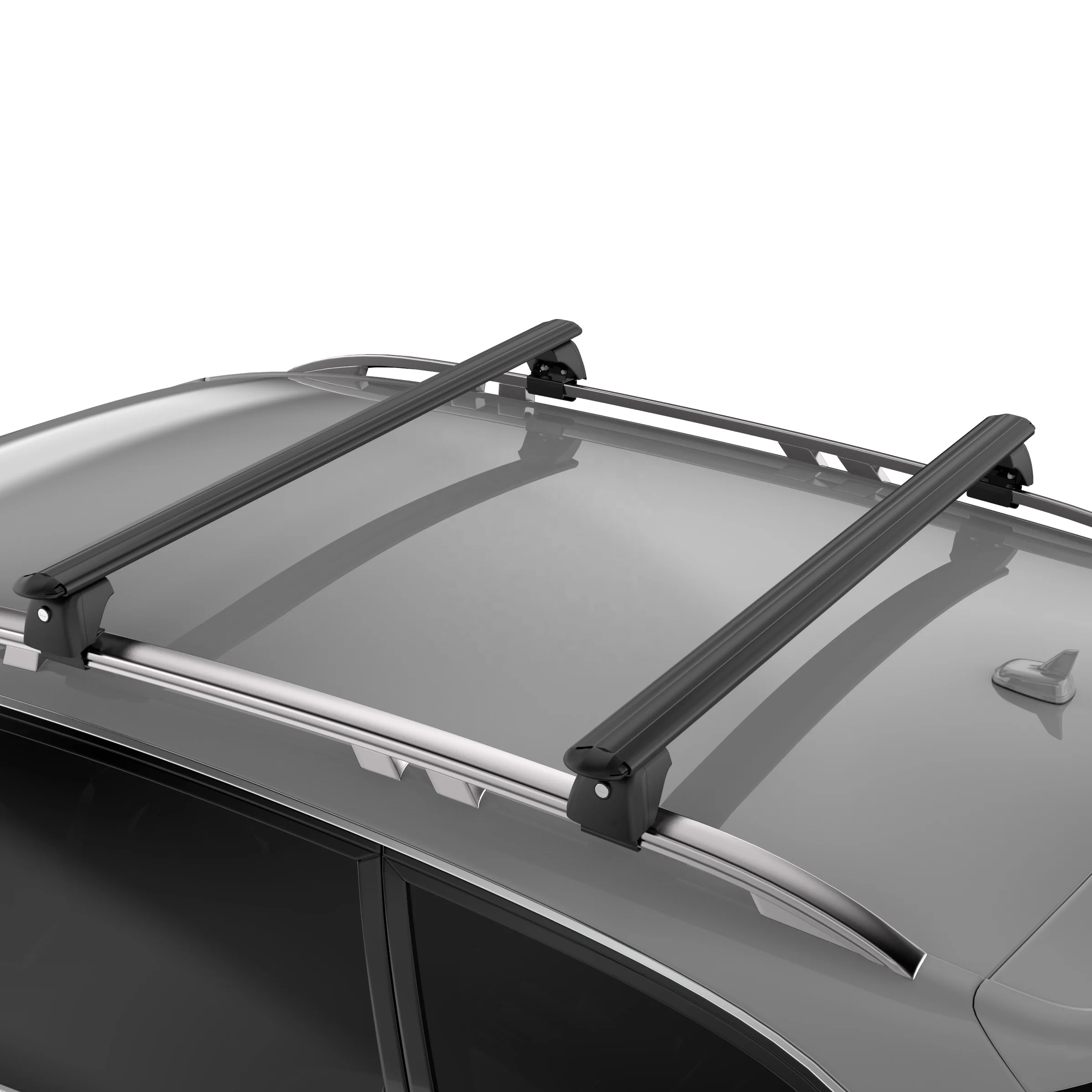 Aluminum Car Roof Cross Bars ABS Mounting Bracket Roof Rack