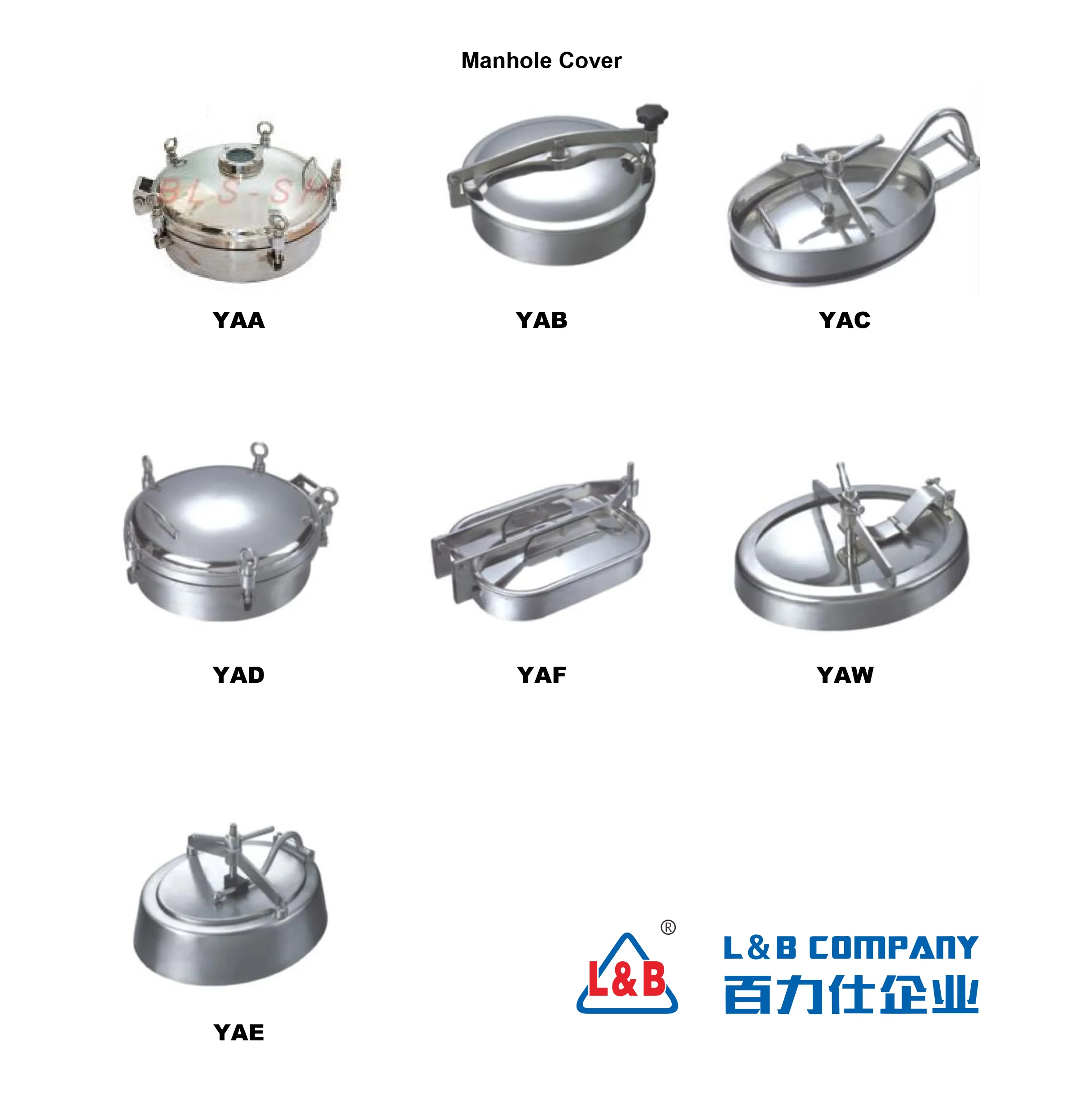 BLS stainless steel 500mm stainless steel round manhole cover for tank