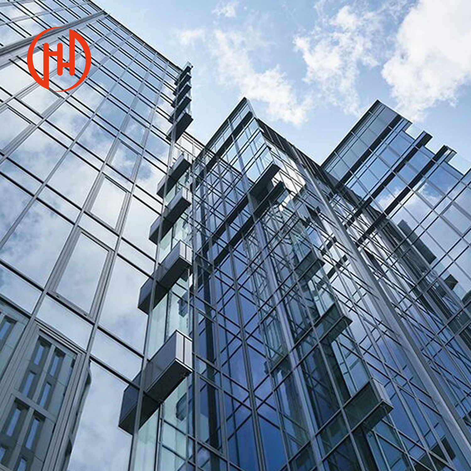 China Supplier Facade Aluminum Double Glazing Window Glass Curtain Wall