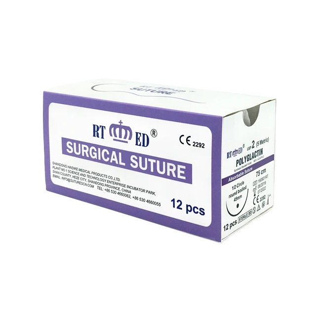 drwho medical supplies Manufacturer absorbable suture PGLA PGA  surgical suture