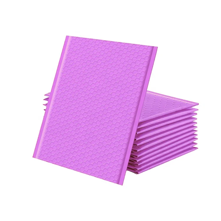 Factory Price Shipping Packaging Green Blue Brown Gold White Purple Black Pink Metallic Poly Bubble Mailer