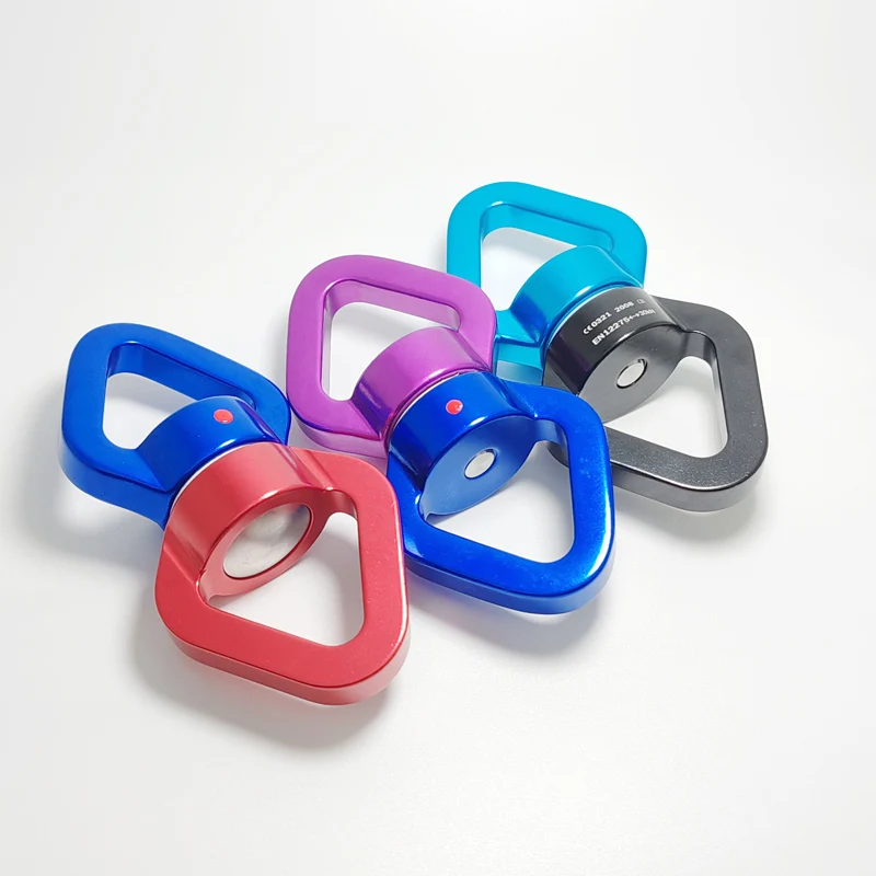 30KN Rock climbing outdoor aerial yoga hammock Swing Swivel Rotary connector cardan ring video Wiya spin ring