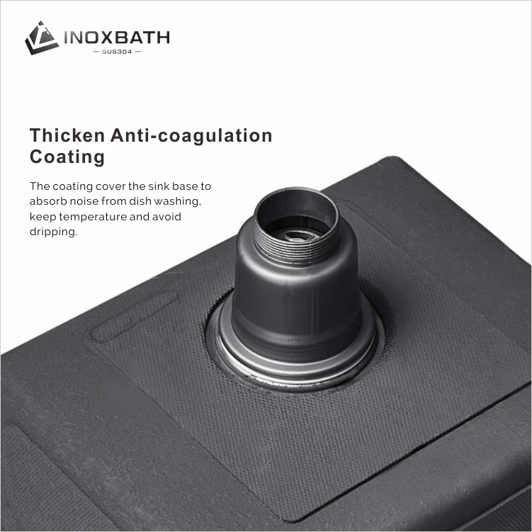  Большая раковина Undermount 304 современная кухонная из нержавеющей