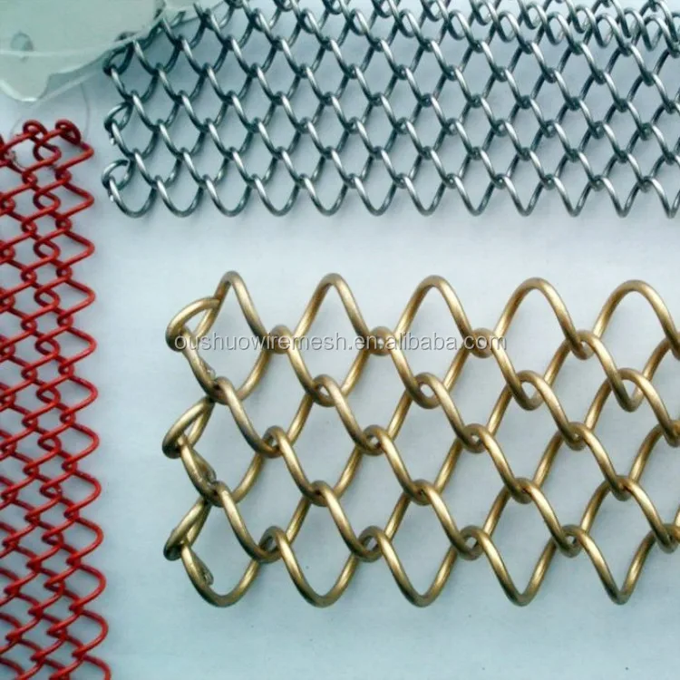 2m*3m Stainless steel chainmail ring metal mesh curtain decorative ring mesh