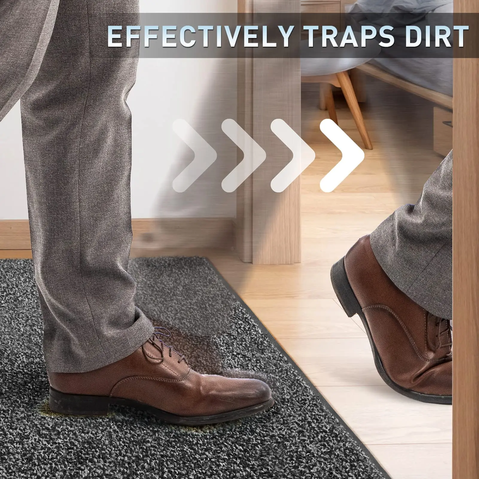 TaiFo PVC Rubber Backed Heavy Duty Classic red Cut Pile Door Mat