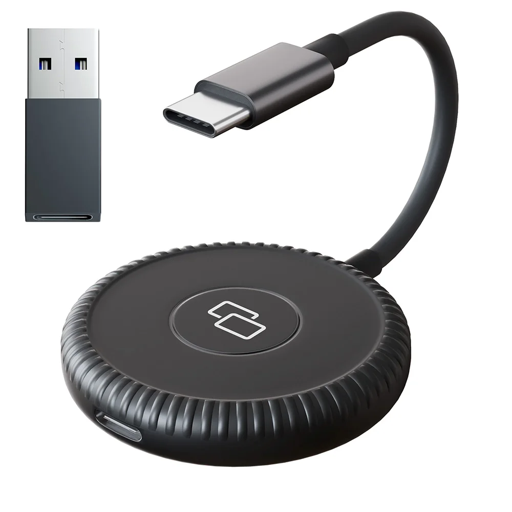 Carplay Mirror Adapter Wired Carplay Mirror Dongle i-Phone to Car Display Wired Carplay Converter Showing Video