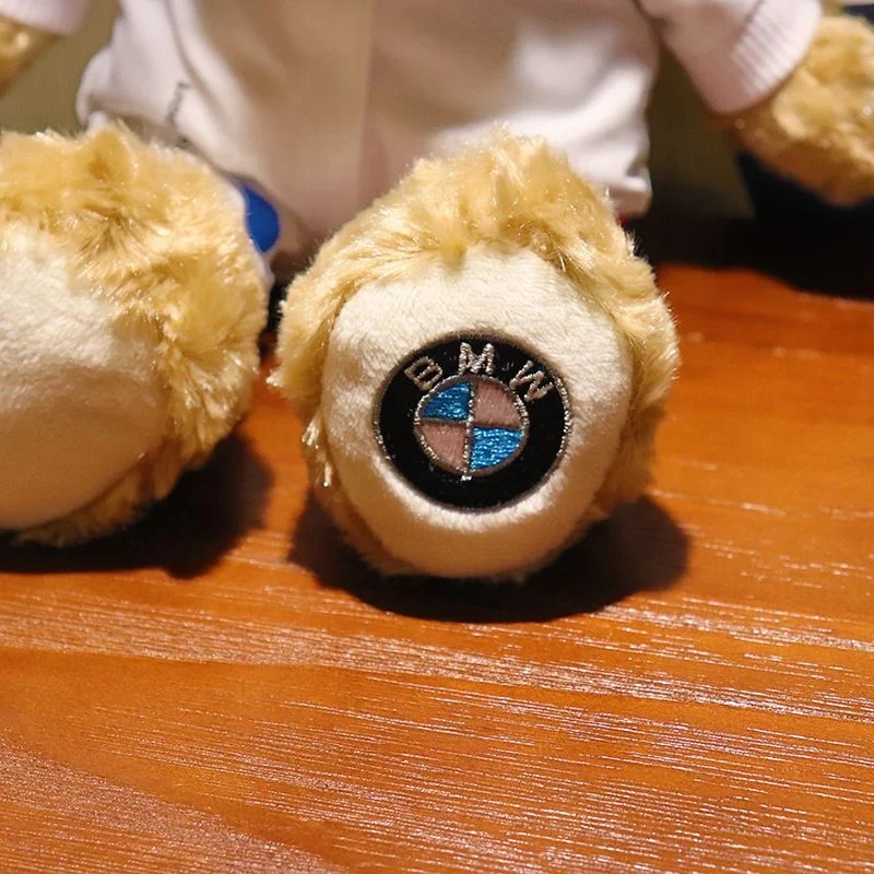Automobile Sales Servicshop 4S promotional brand Car racers Teddy bear plush soft toys bear