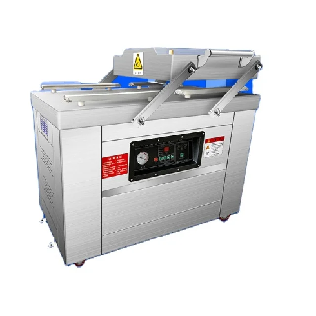 DZ-400/2SA Flatbed Double Chamber Semi Automatic Fish Meat Vacuum Packing Machine