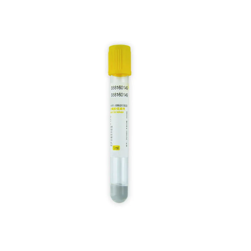 Gel and clot activator blood collection test sst tubes