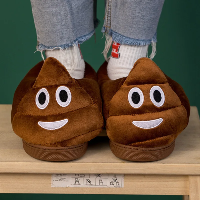 Cute Indoor Bedroom Animal Slides Fur Plush Shark Slippers Stuffed Animal Winter Female Outdoor Slippers