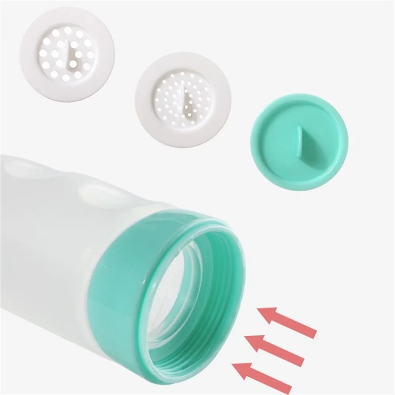 Hot Sale New Babi Product Squeezable Silicone Baby Feeding Bottle with Spoon for Newborn