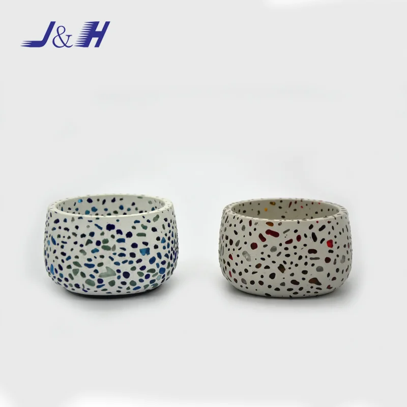 Home Decorative Modern   cement country style candle holder