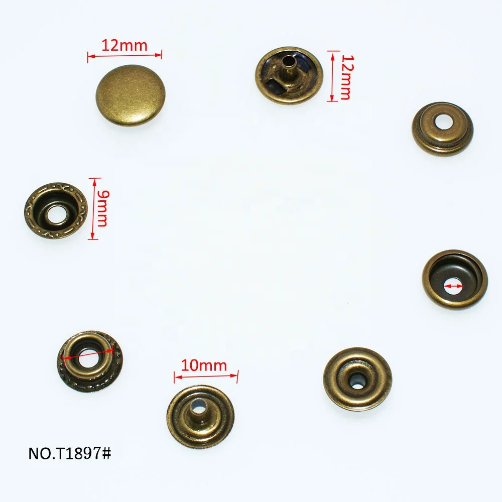 TANAI Fashion decorative rivets metal jeans button studs snap button