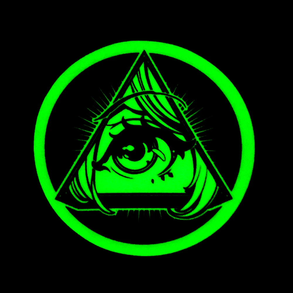 Custom Self Luminous Labels Custom Logo Self Adhesive Pvc Switch Logo Glow In Dark Stickers